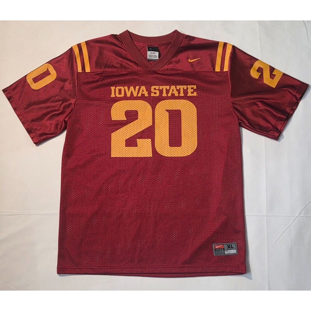 Nike Iowa State Cyclones Youth XL 20 Maroon Football Jersey NCAA Team Apparel